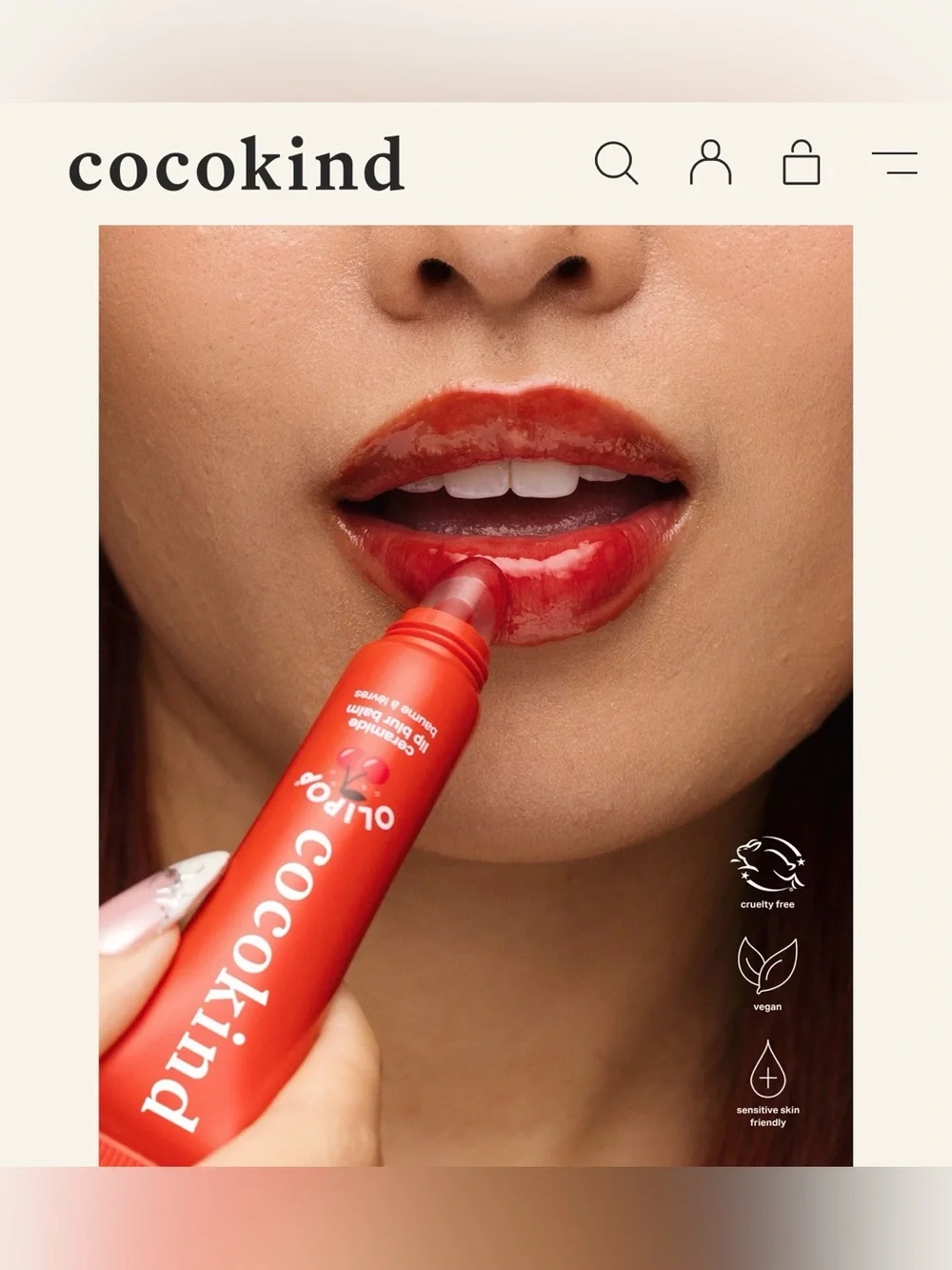 Cocokind x Ollipop Cherry Cola Ceramide Lip Blur Balm